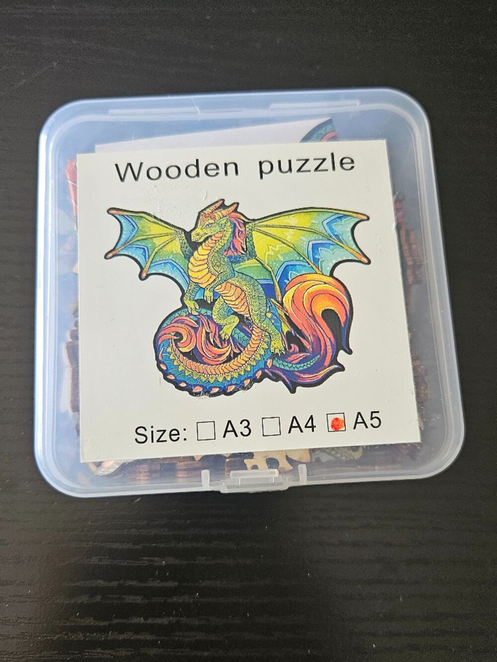 Wooden dragon puzzle